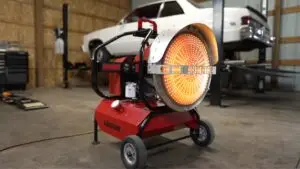 SF120 inside a garage