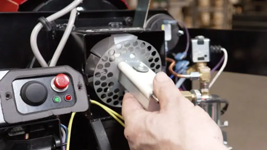 Rapid Access hatch for SunFire radiant heater models to make maintenance and tuneups fast and easy