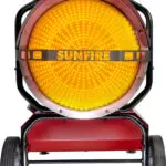 Front view of the SunFire SF160 radiant heater that has more BTUs than the VAl6 EPX.