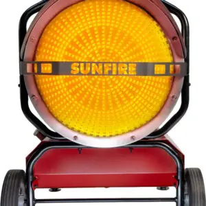 Front view of the SunFire SF160 radiant heater that has more BTUs than the VAl6 EPX.
