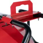 Closeup of the SunFire SF160 heater multi-lift bracket to lift by crane hook, straps, or forklift or ultimate diesel/kerosene heater portability.